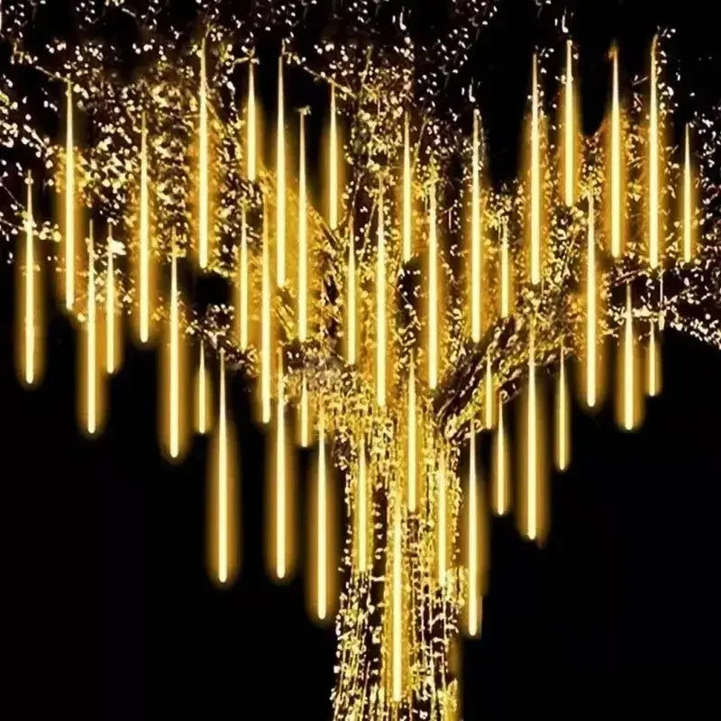 Luz de Led Chuva Natalina Para Decoração Jardim