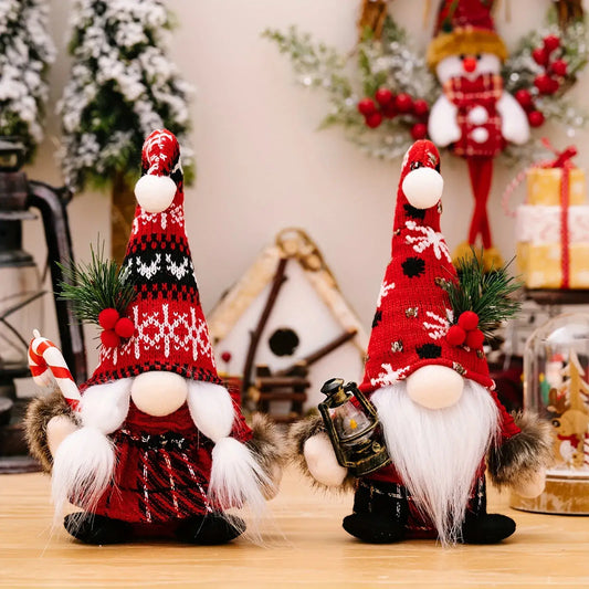 Papai Noel e Mamãe Noel Decoração de Natal Viking