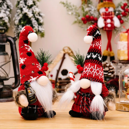 Papai Noel e Mamãe Noel Decoração de Natal Viking
