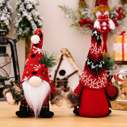 Papai Noel e Mamãe Noel Decoração de Natal Viking