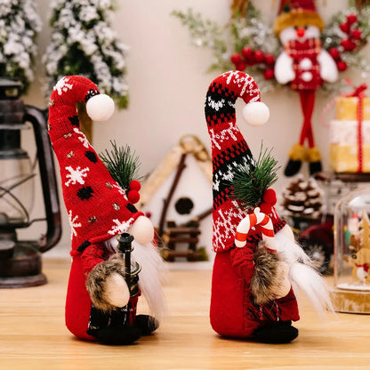 Papai Noel e Mamãe Noel Decoração de Natal Viking