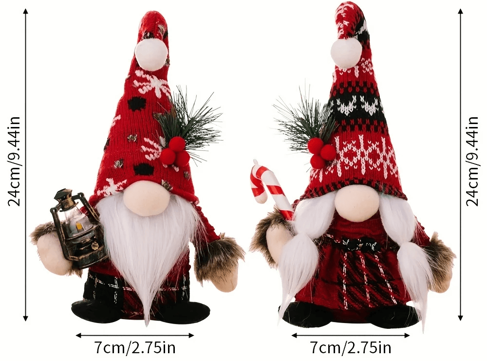 Papai Noel e Mamãe Noel Decoração de Natal Viking