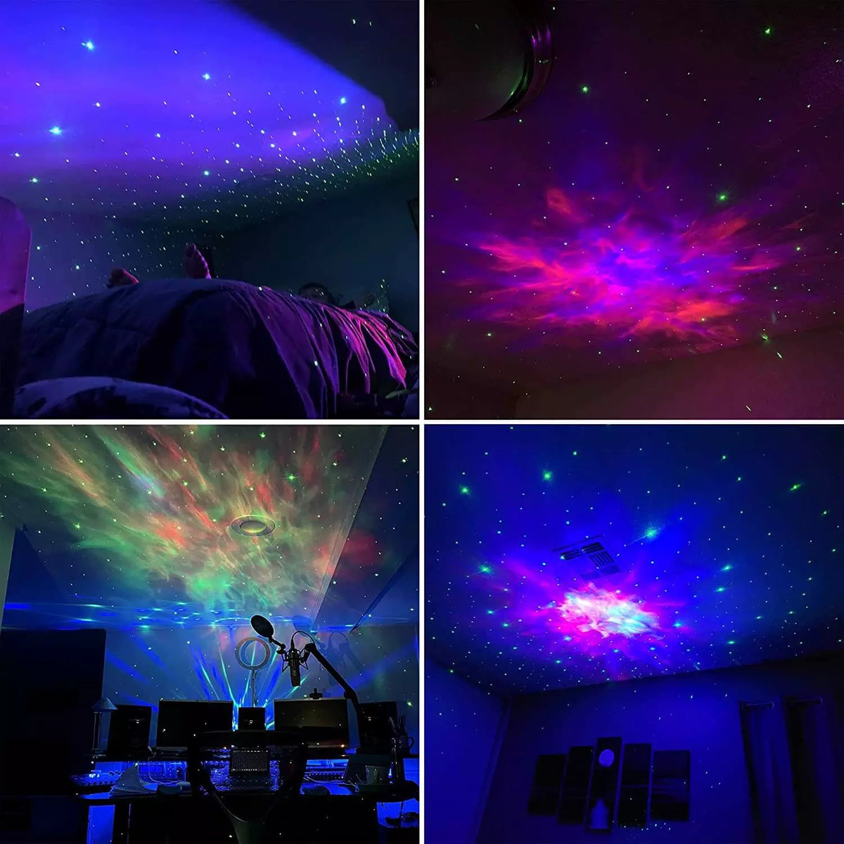 Projetor de Luz Astronauta Apollo Galaxy Decoração Casa