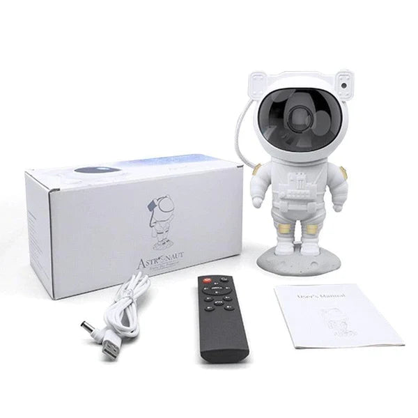 Projetor de Luz Astronauta Apollo Galaxy Decoração Casa