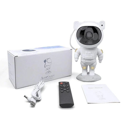 Projetor de Luz Astronauta Apollo Galaxy Decoração Casa