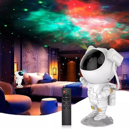 Projetor de Luz Astronauta Apollo Galaxy Decoração Casa