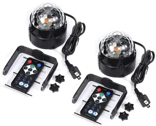 Projetor Luz de Led Bola Giratória Party Light Home