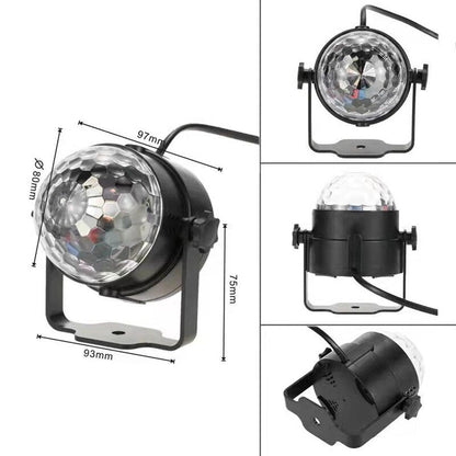 Projetor Luz de Led Bola Giratória Party Light Home