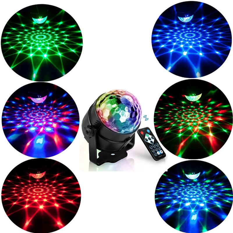 Projetor Luz de Led Bola Giratória Party Light Home
