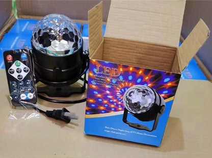 Projetor Luz de Led Bola Giratória Party Light Home