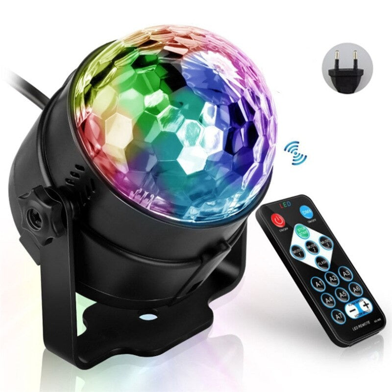 Projetor Luz de Led Bola Giratória Party Light Home