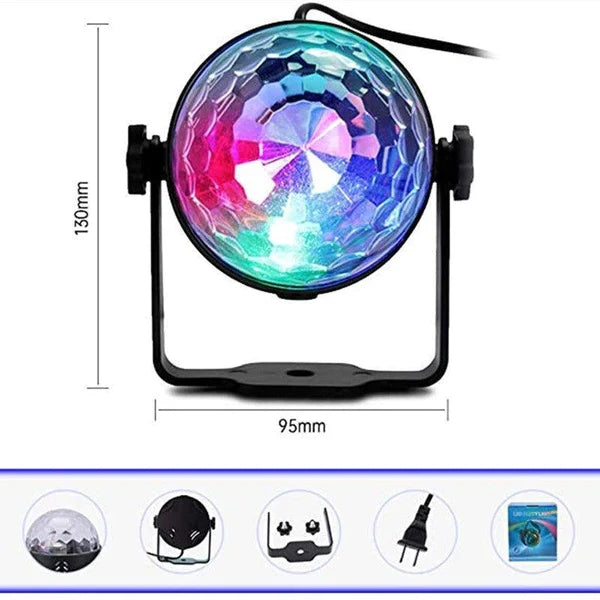 Projetor Luz de Led Bola Giratória Party Light Home