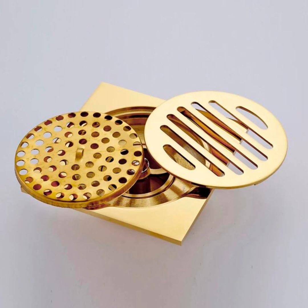 Ralo de Passagem Inteligente Gold Brilhance 10cm YuDome 