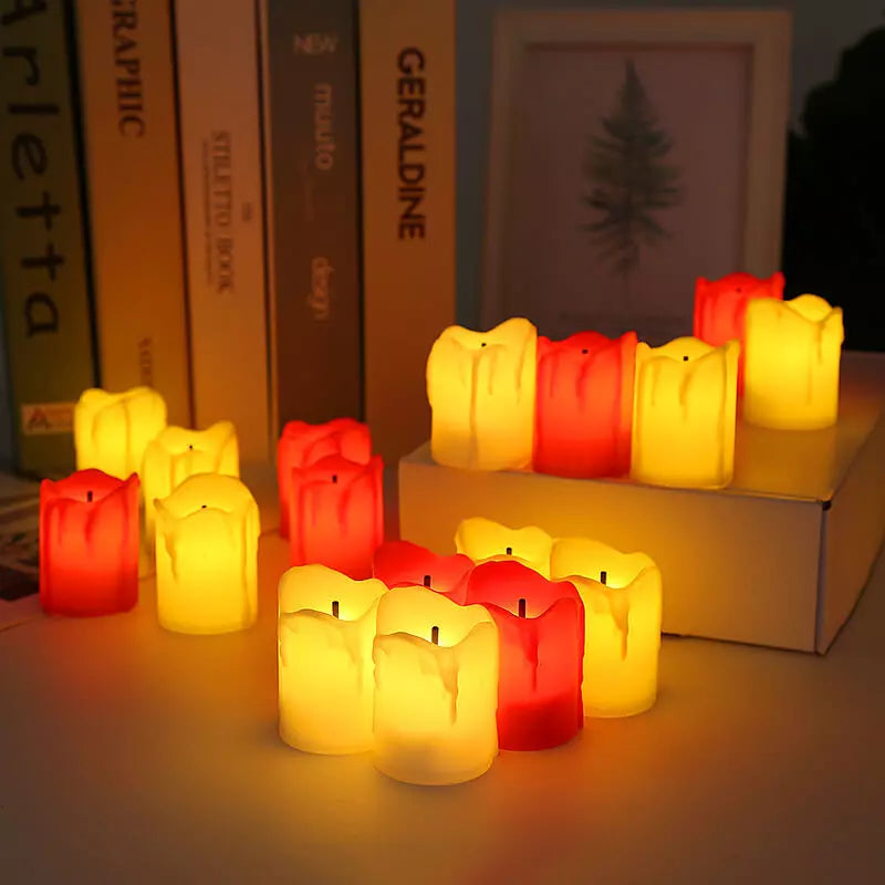 Vela de Led Eletrônica Conjunto Luz Romantic