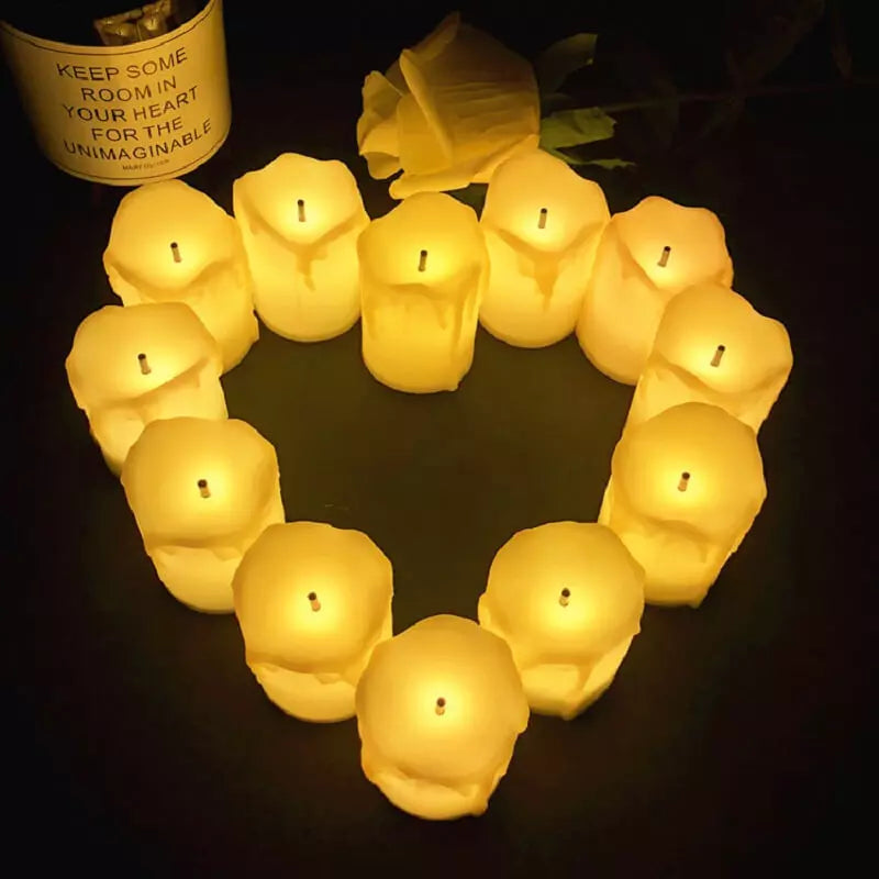 Vela de Led Eletrônica Conjunto Luz Romantic