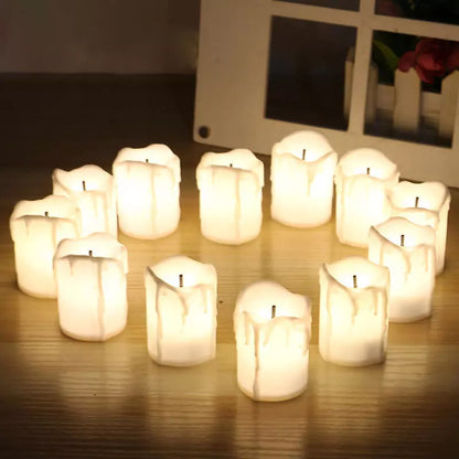 Vela de Led Eletrônica Conjunto Luz Romantic