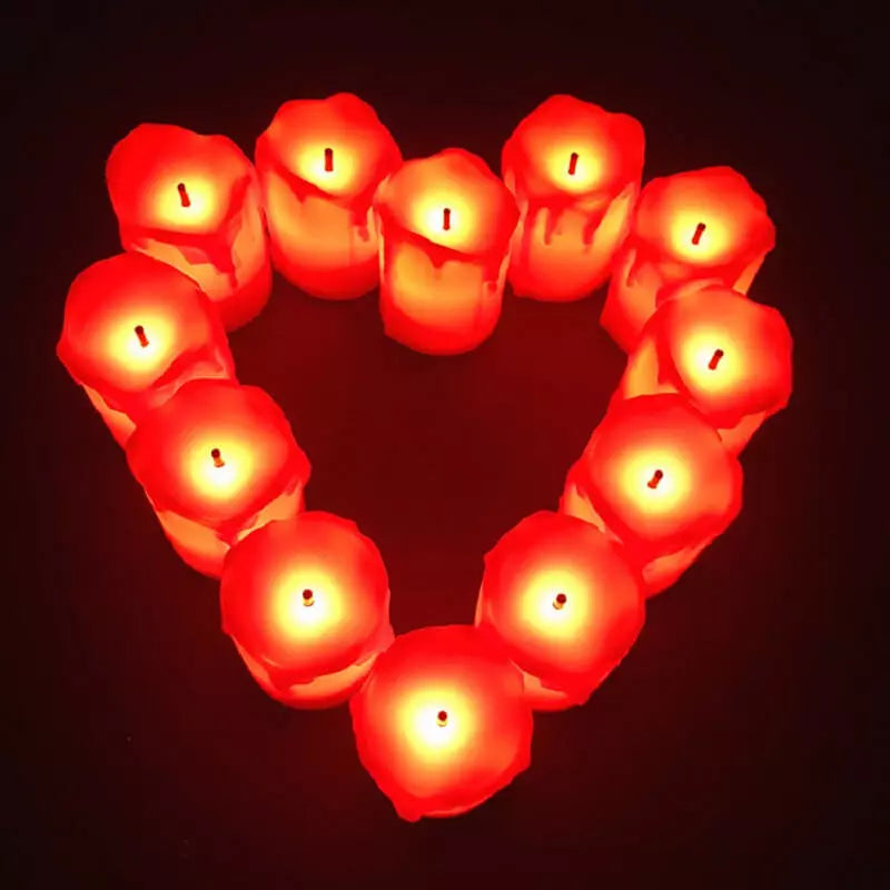 Vela de Led Eletrônica Conjunto Luz Romantic