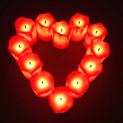 Vela de Led Eletrônica Conjunto Luz Romantic
