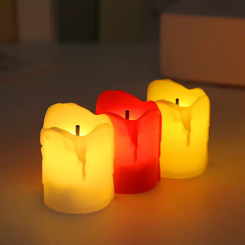 Vela de Led Eletrônica Conjunto Luz Romantic