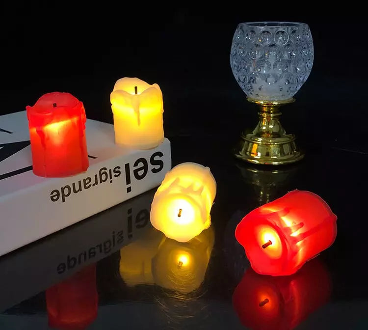 Vela de Led Eletrônica Conjunto Luz Romantic