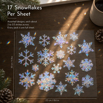 SnowPrism™ Suncatcher Window Stickers