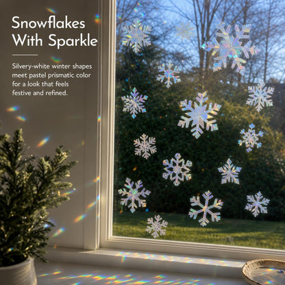 SnowPrism™ Suncatcher Window Stickers