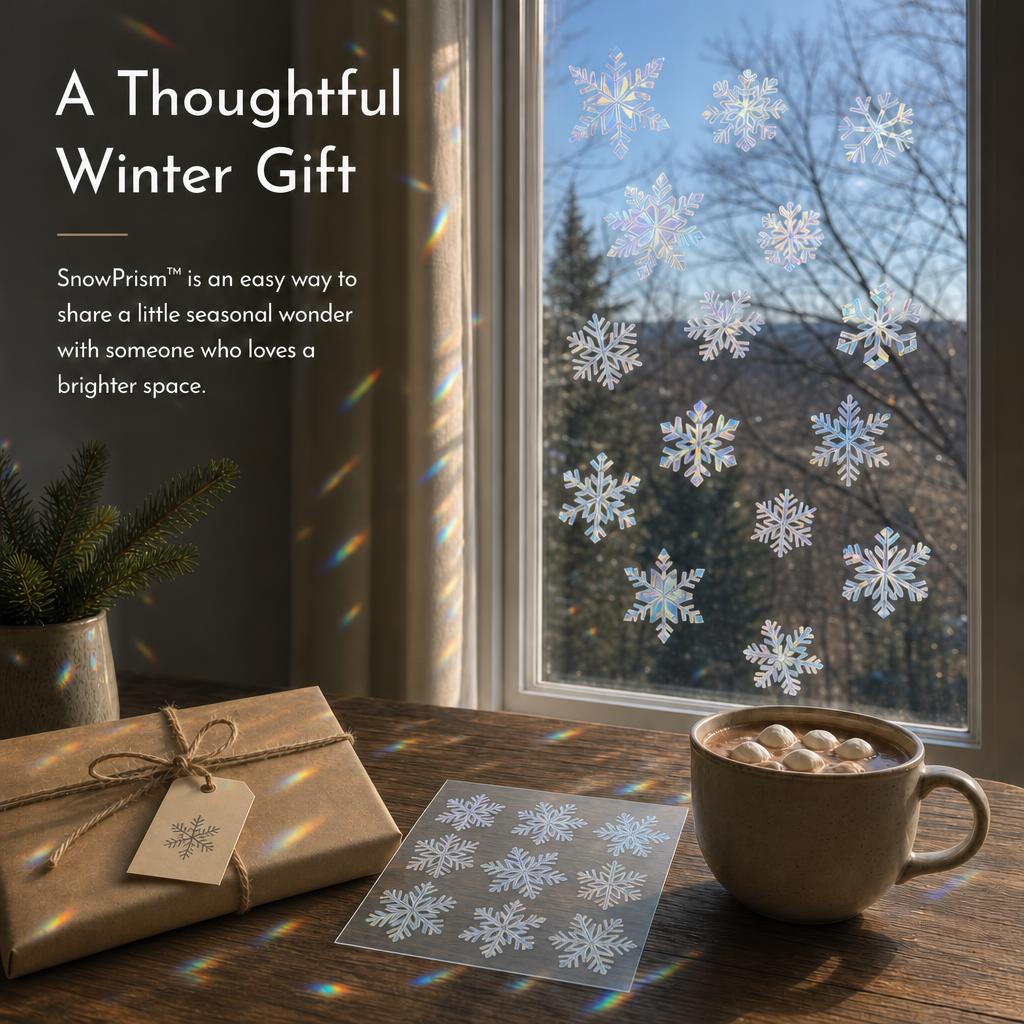 SnowPrism™ Suncatcher Window Stickers