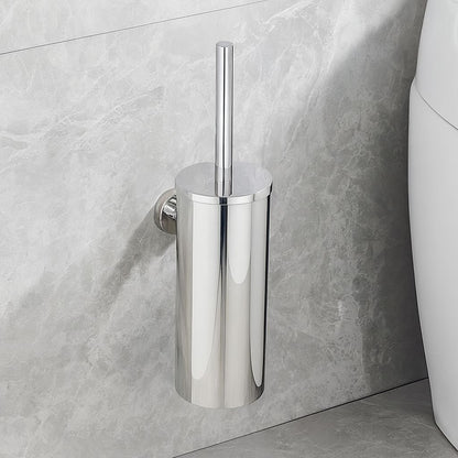 Suporte Limpador para Banheiro Pure Clean de Aço Inoxidável Conceito Cinza Cromado 