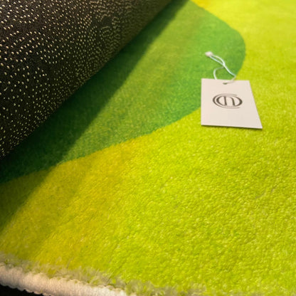 Tapete Decorativo Orgânico Abstrato Irregular para Sala - Mix Green Tapete - 0055 Conceito 