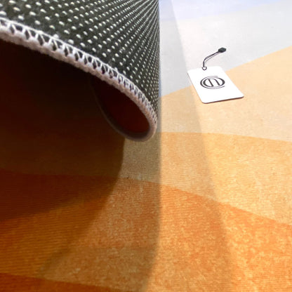 Tapete Decorativo Orgânico Abstrato Irregular para Sala - Warm Tones Tapete - 0031 Conceito 