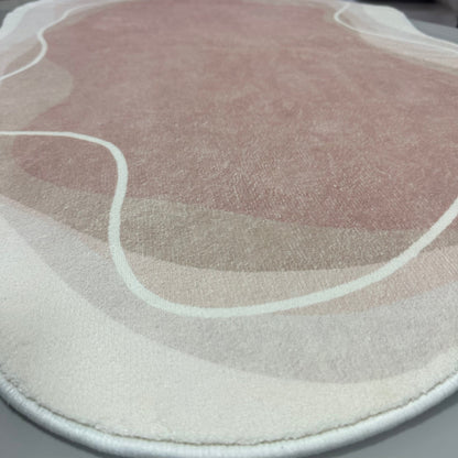 Tapete Orgânico Abstrato Irregular Ashley para Sala Quarto ### Conceito 