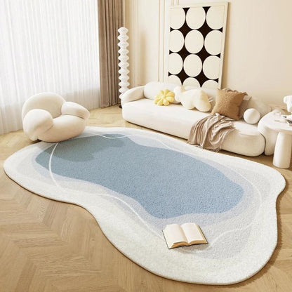 Tapete Orgânico Abstrato Irregular Tiffany para Sala Quarto ### Conceito 80x120cm 