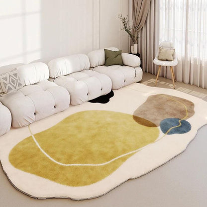 Tapete Orgânico Abstrato Irregular Valaya para Sala Quarto ### Conceito 80x120cm 