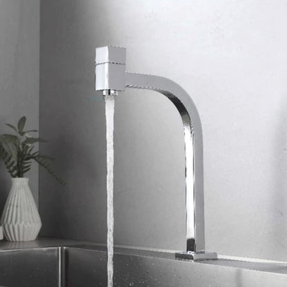 Torneira Alta SlimBack 90° para Lavabo 30cm ### Conceito Prata 