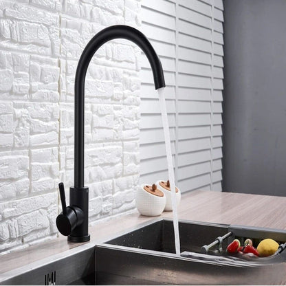 Torneira Arco Alto Giratória - Monocomando Água Quente e Fria ### Conceito Preto 