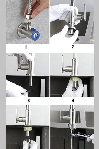 Torneira Dupla Fênix de Cozinha Curva 360° ### Conceito 