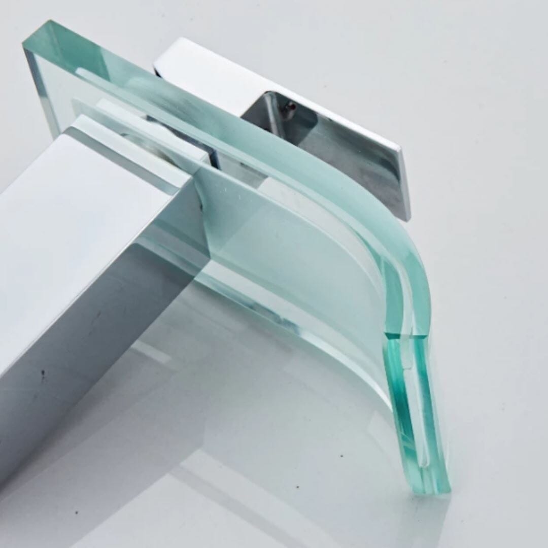 Torneira Luxuosa Riffle Glass - Monocomando para Lavabo Conceito 