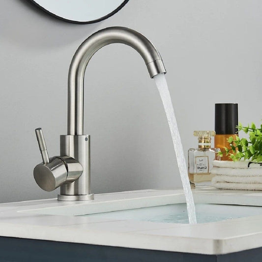 Torneira Monocomando Curvel - Quente e Fria com Giro de 360° Lavabo - 0002 Conceito 