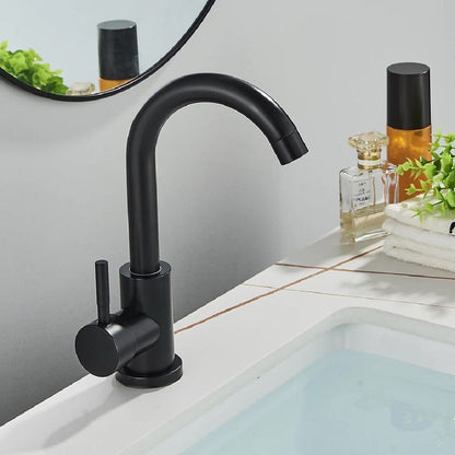 Torneira Monocomando Curvel - Quente e Fria com Giro de 360° Lavabo - 0002 Conceito Preta 