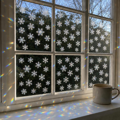 SnowPrism™ Suncatcher Window Stickers