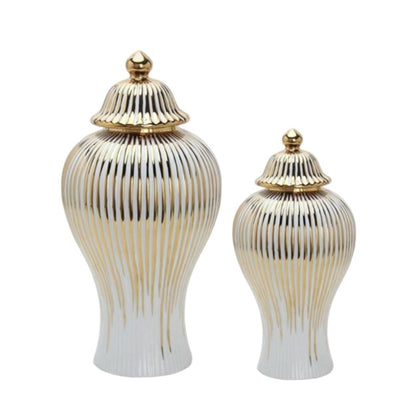 Vaso de Luxo Banhado a Ouro Liz Vaso - 0007 Conceito 