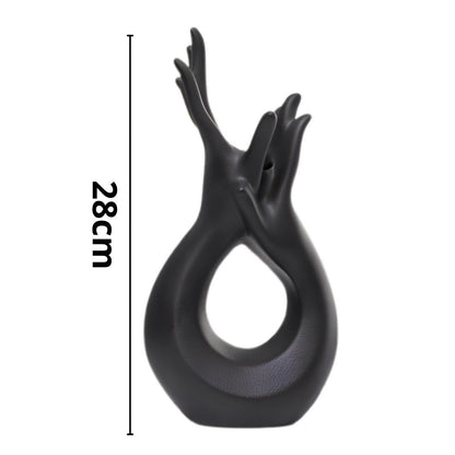 Vaso Decorativo Abstrato Hands Conceito 