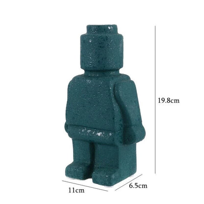 Vaso Decorativo Robô Nórdico em Cerâmica Vaso - 0011 Conceito 