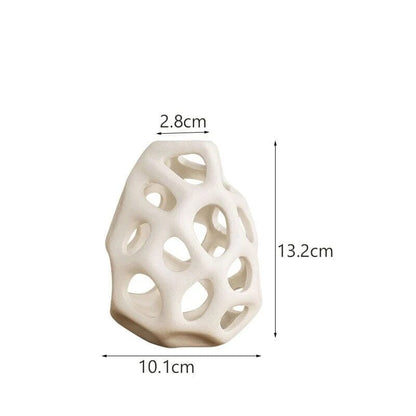 Vaso Louis Contemporâneo Vazado em Cerâmica Vaso - 0012 Conceito 