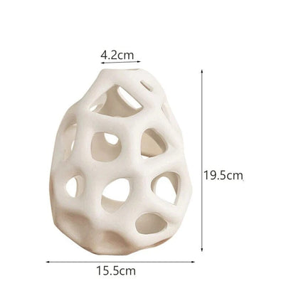 Vaso Louis Contemporâneo Vazado em Cerâmica Vaso - 0012 Conceito 