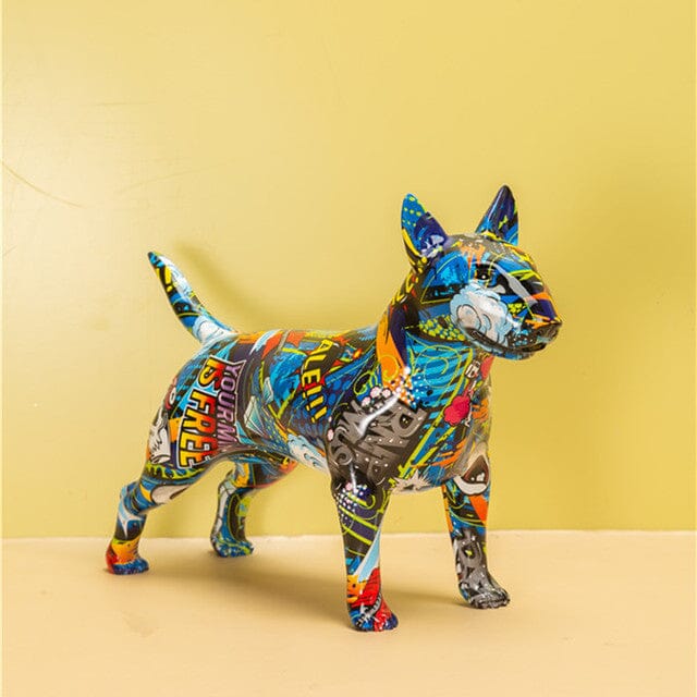 Escultura Bull Terrier Grafite Street & Colors Conceito Street 3# 