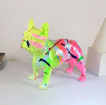 Escultura Bulldog Francês Grafite Street & Colors projeto-150 Street 2 