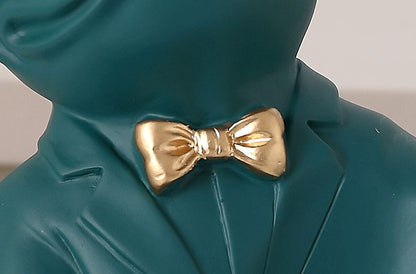 Escultura Bulldog Francês Porta Vinho Conceito 