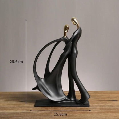 Escultura Cia Musical Conceito Duento de mãos dadas II 