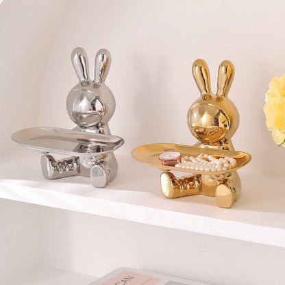 Escultura Coelho Decor Aparador Conceito 